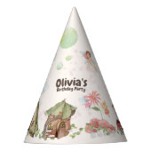 Bloem fee verjaardagsfeestje feesthoedjes (Voorkant)