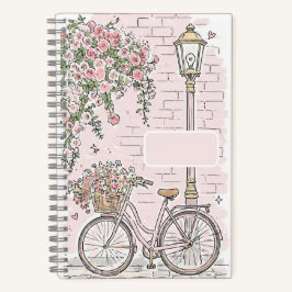 Bloem fiets notitieboek