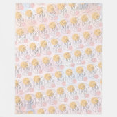Bloem Fleece Deken (Voorkant)