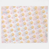 Bloem Fleece Deken (Voorkant (Horizontaal))