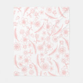 bloem fleece deken (Voorkant)