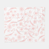 bloem fleece deken (Voorkant (Horizontaal))