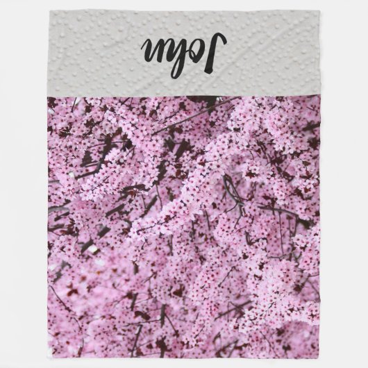 Bloem Fleece Deken (Voorkant)