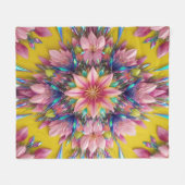 bloem fleece deken (Voorkant (Horizontaal))
