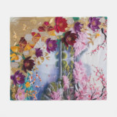 BLOEM FLEECE DEKEN (Voorkant (Horizontaal))