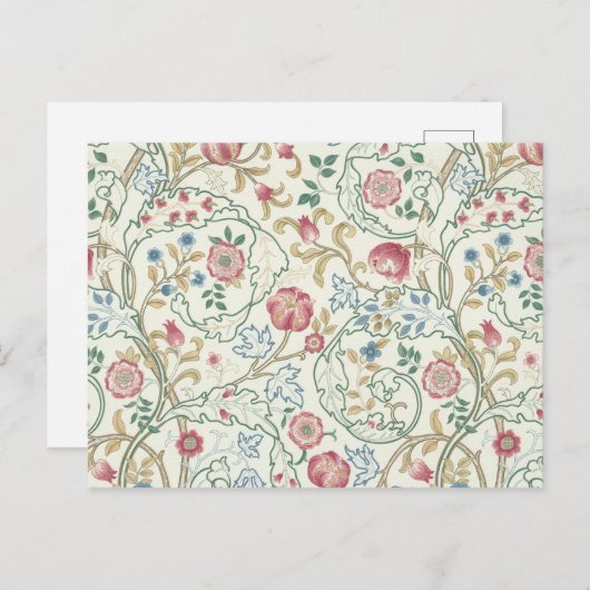Bloem, Floral Pattern, William Morris Briefkaart (Voorkant / Achterkant)