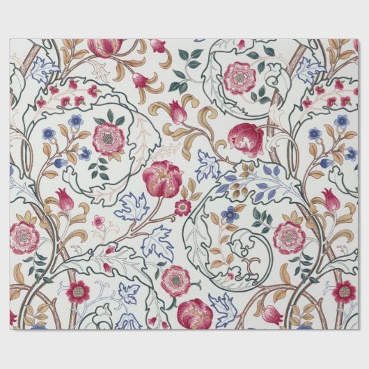 Bloem, Floral Pattern, William Morris Cadeaupapier (Vlak)