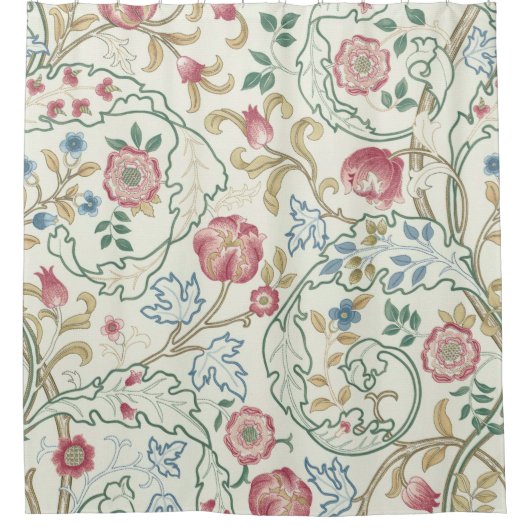 Bloem, Floral Pattern, William Morris Douchegordijn (Voorkant)