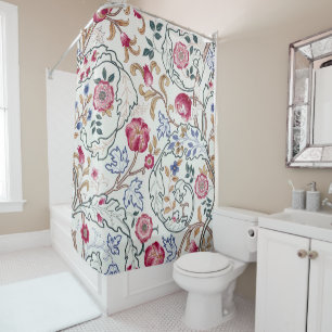 Bloem, Floral Pattern, William Morris Douchegordijn