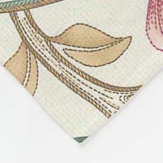 Bloem, Floral Pattern, William Morris Fleece Deken (Hoek)