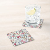 Bloem, Floral Pattern, William Morris Kartonnen Onderzetters (Insitu)