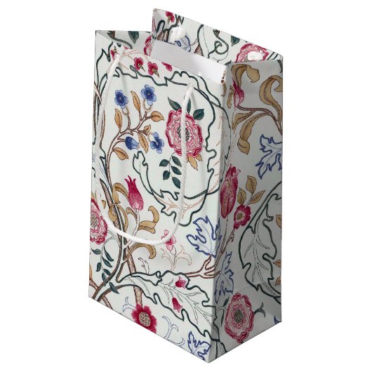 Bloem, Floral Pattern, William Morris Klein Cadeauzakje (Achterkant Gekanteld)