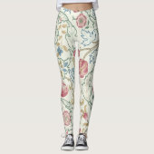 Bloem, Floral Pattern, William Morris Leggings (Voorkant)