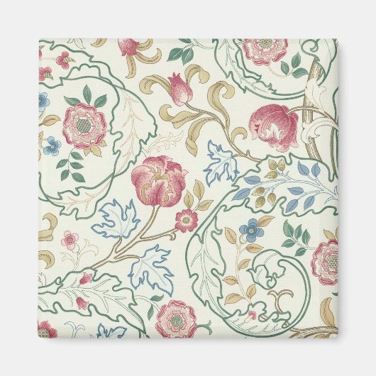 Bloem, Floral Pattern, William Morris Magneet (Voorkant)