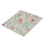 Bloem, Floral Pattern, William Morris Tegeltje (Zijkant)