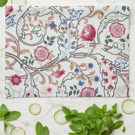 Bloem, Floral Pattern, William Morris Theedoek (Gevouwen)