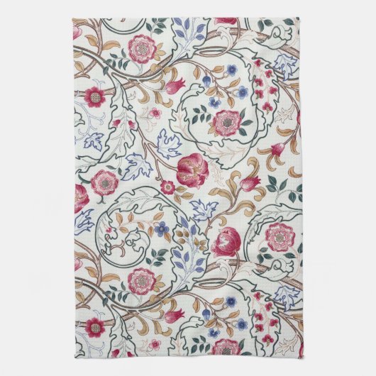 Bloem, Floral Pattern, William Morris Theedoek (Verticaal)