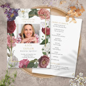 Bloem Foto Order Of Service Rouwprogramma Programmakaart