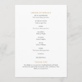 Bloem Foto Order Of Service Rouwprogramma Programmakaart (Achterkant)