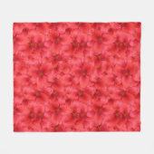 Bloem Foto Rode Garden Lilies Fleece Deken (Voorkant (Horizontaal))