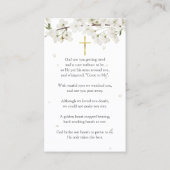 Bloem Foto Rouwkaart Gebedskaarten Visitekaartje (Achterkant)