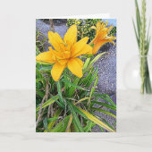 Bloem Foto van Oranje Bloesem Knop Kaart (Voorkant)