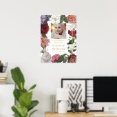 Bloem Foto Viering van het Leven Funeral Bord Poster (Thuiskantoor)