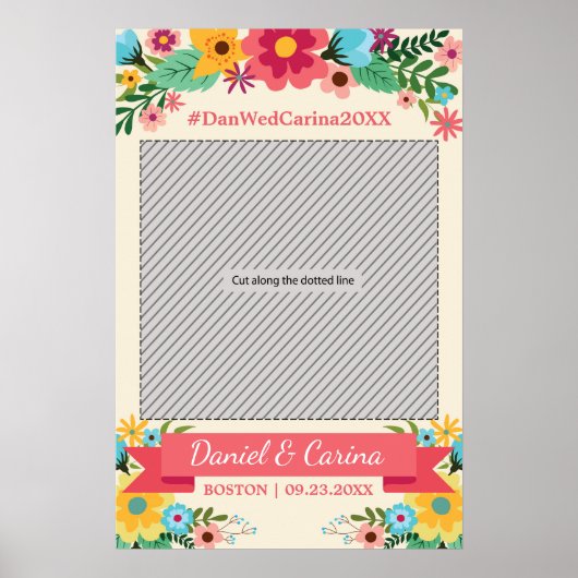 Bloem Fotolijst Bruiloft Props Poster (Voorkant)