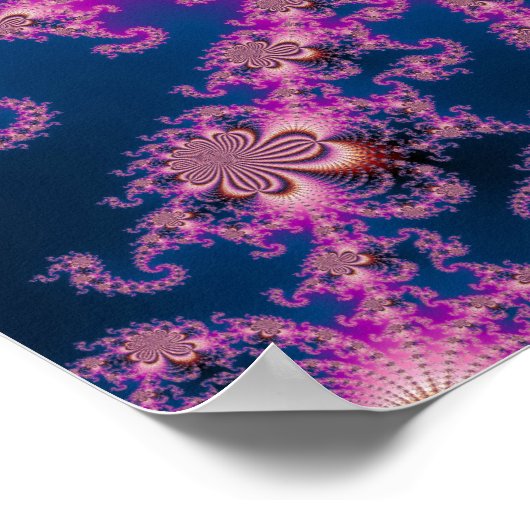 Bloem - fractaal Poster (Hoek)