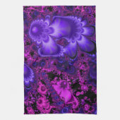 Bloem Fractal keukenhanddoek (Verticaal)