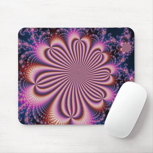 Bloem - Fractal Mousepad Muismat (Met muis)