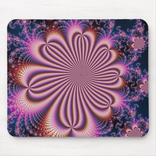 Bloem - Fractal Mousepad Muismat (Voorkant)