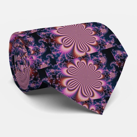 Bloem - fractal stropdas (Opgerold)