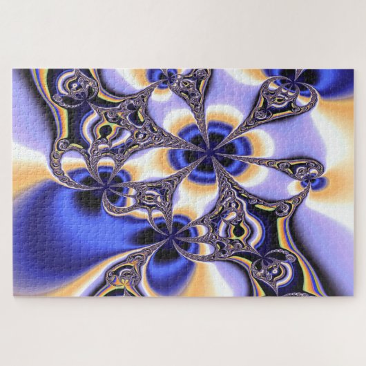 bloem-fractale puzzel (Horizontaal)