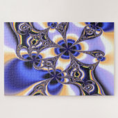 bloem-fractale puzzel legpuzzel (Horizontaal)