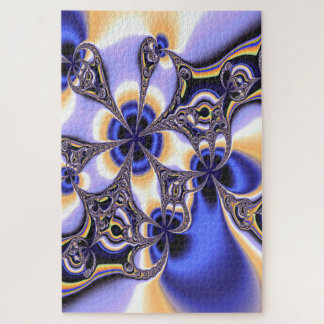 bloem-fractale puzzel legpuzzel