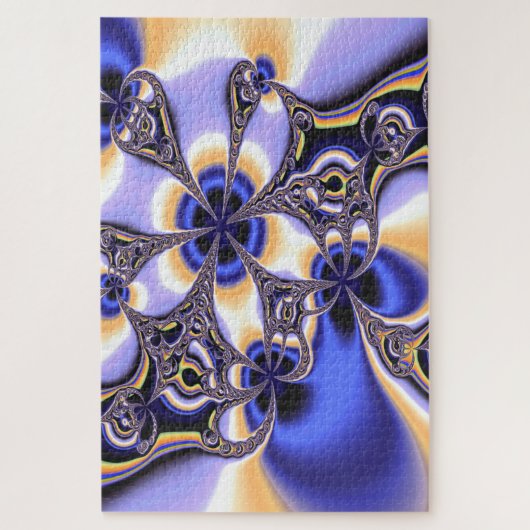 bloem-fractale puzzel legpuzzel (Verticaal)