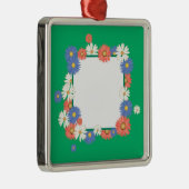 Bloem frame metalen ornament (Rechts)