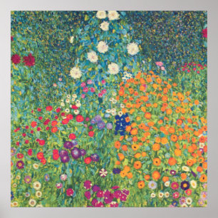 Bloem Garden Gustav Klimt Poster