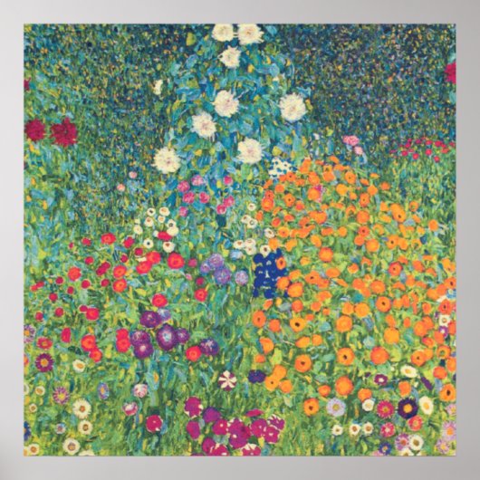 Bloem Garden Gustav Klimt Poster (Voorkant)