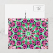Bloem Garden kaleidoscoop Briefkaart (Voorkant / Achterkant)