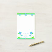 Bloem gecentreerd post-it® notes (Op bureau)