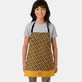 Bloem Geel Blauw Minimaal Patroon Schort (Insitu)