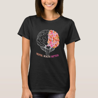 Bloem Geestelijke Gezondheid Kerstmis Verjaardag V T-shirt
