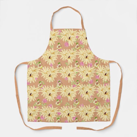Bloem-geïnspireerde peren tan schort (Voorkant)