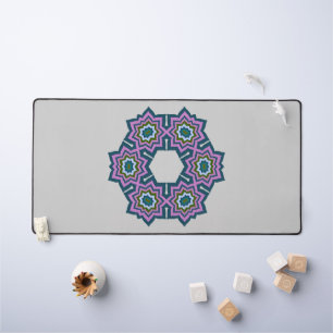 bloem geometrie mandala patroon ontwerp bureaumat