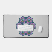 bloem geometrie mandala patroon ontwerp bureaumat (Keyboard & Muis)