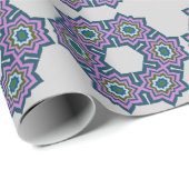 bloem geometrie mandala patroon ontwerp cadeaupapier (Rol Hoek)