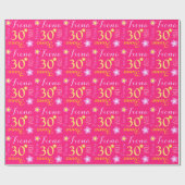 Bloem gepersonaliseerde de verjaardagsomslag van cadeaupapier (Vlak)