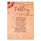 Bloem Gerbera op Abstracte perzik bruiloft Kaart (Voorkant)